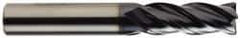 OSG - 1", 4 Flute, Single End, Solid Carbide, 0.06" Corner Radius End Mill - 4" OAL, Right Hand Flute, 1-1/2" LOC, Right Hand Cut - USA Tool & Supply