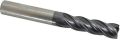 OSG - 5/8", 2-1/4" LOC, 5/8" Shank Diam, 5" OAL, 4 Flute, Solid Carbide Square End Mill - Single End, TiAlN Finish, Spiral Flute, 35° Helix, Right Hand Cut, Right Hand Flute, Series VG441 - USA Tool & Supply