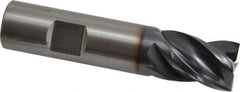 OSG - 3/4", 7/8" LOC, 3/4" Shank Diam, 3-1/2" OAL, 4 Flute, Solid Carbide Square End Mill - Single End, TiAlN Finish, Spiral Flute, 35° Helix, Right Hand Cut, Right Hand Flute, Series VG441 - USA Tool & Supply