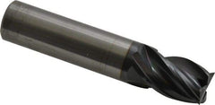 OSG - 1/2", 5/8" LOC, 1/2" Shank Diam, 2-1/2" OAL, 4 Flute, Solid Carbide Square End Mill - Single End, TiAlN Finish, Spiral Flute, Variable° Helix, Right Hand Cut, Right Hand Flute, Series VG441 - USA Tool & Supply