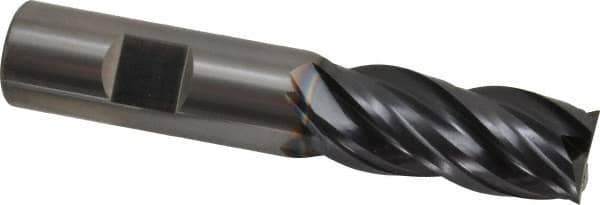 OSG - 3/4", 1-5/8" LOC, 3/4" Shank Diam, 4" OAL, 4 Flute, Solid Carbide Square End Mill - Single End, TiAlN Finish, Spiral Flute, 35° Helix, Right Hand Cut, Right Hand Flute, Series VG441 - USA Tool & Supply