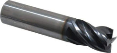 OSG - 3/4", 7/8" LOC, 3/4" Shank Diam, 3-1/2" OAL, 4 Flute, Solid Carbide Square End Mill - Single End, TiAlN Finish, Spiral Flute, Variable° Helix, Right Hand Cut, Right Hand Flute, Series VG441 - USA Tool & Supply