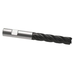 OSG - 3/4", 3" LOC, 3/4" Shank Diam, 6" OAL, 4 Flute, Solid Carbide Square End Mill - Single End, TiAlN Finish, Spiral Flute, 35° Helix, Right Hand Cut, Right Hand Flute, Series VG441 - USA Tool & Supply