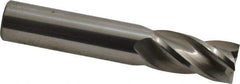 Hertel - 18mm, 38mm LOC, 18mm Shank Diam, 100mm OAL, 4 Flute, Solid Carbide Square End Mill - Single End, Uncoated, 30° Helix, Centercutting, Right Hand Cut - USA Tool & Supply