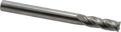 Hertel - 6mm, 20mm LOC, 6mm Shank Diam, 63mm OAL, 4 Flute, Solid Carbide Square End Mill - Single End, Uncoated, 30° Helix, Centercutting, Right Hand Cut - USA Tool & Supply