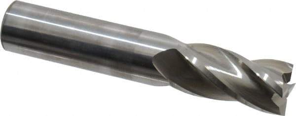 Hertel - 16mm, 32mm LOC, 16mm Shank Diam, 89mm OAL, 4 Flute, Solid Carbide Square End Mill - Single End, Uncoated, 30° Helix, Centercutting, Right Hand Cut - USA Tool & Supply