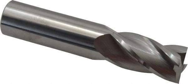 Hertel - 20mm, 38mm LOC, 20mm Shank Diam, 100mm OAL, 4 Flute, Solid Carbide Square End Mill - Single End, Uncoated, 30° Helix, Centercutting, Right Hand Cut - USA Tool & Supply
