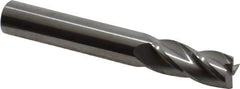 Hertel - 10mm, 25mm LOC, 10mm Shank Diam, 70mm OAL, 4 Flute, Solid Carbide Square End Mill - Single End, Uncoated, 30° Helix, Centercutting, Right Hand Cut - USA Tool & Supply