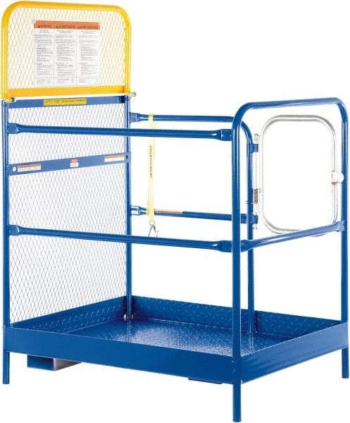 Vestil - 65" Platform - Forklift Work Platform, 1,000 Lb Capacity, 65-5/8" Platform Height, 36" Base Width x 48" Base Depth - USA Tool & Supply