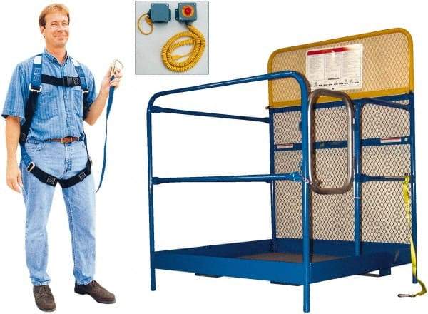 Vestil - 60" Platform - Forklift Work Platform, 1,000 Lb Capacity, 60" Platform Height, 48" Base Width x 48" Base Depth - USA Tool & Supply
