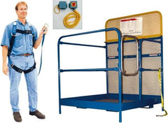 Vestil - 60" Platform - Forklift Work Platform, 1,000 Lb Capacity, 60" Platform Height, 48" Base Width x 48" Base Depth - USA Tool & Supply