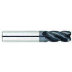 9/32" Dia. - 5/8" LOC - 2-1/2" OAL - .015-.020 Radius 4 FL Carbide S/E HP End Mill-AlTiN - USA Tool & Supply