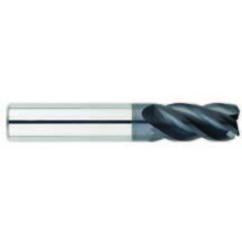 7/32" Dia. - 7/16" LOC - 2-1/2" OAL - .015-.020 Radius 4 FL Carbide S/E HP End Mill-AlTiN - USA Tool & Supply