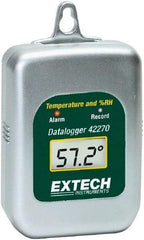 Extech - -40 to 185°F, 0 to 100% Humidity Range, Temp Recorder - USA Tool & Supply