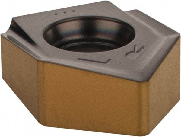 Iscar - S845 SNHU1305 Grade IC808 Carbide Milling Insert - TiAlN/AlTiN/TiN Finish, 0.2323" Thick, 13mm Inscribed Circle - USA Tool & Supply