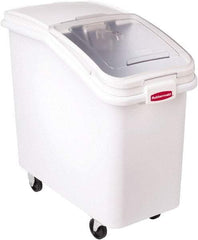 Rubbermaid - Rectangular, White Polypropylene Food Bin - 28" High x 15-1/2" Wide x 29-1/2" Long - USA Tool & Supply