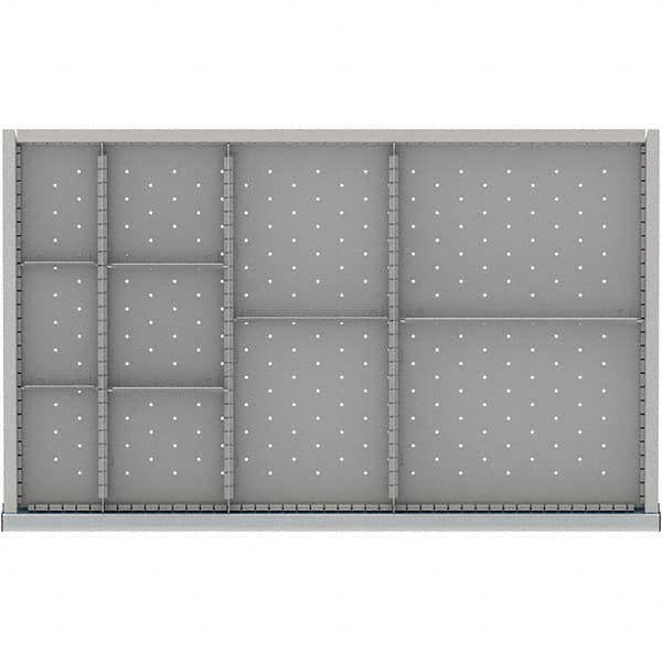 LISTA - 10-Compartment Drawer Divider Layout for 3.15" High Drawers - USA Tool & Supply