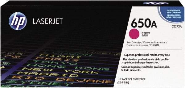 Hewlett-Packard - Magenta Toner Cartridge - Use with HP Color LaserJet Enterprise CP5525, M750 - USA Tool & Supply