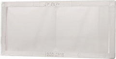 4″ Wide x 2″ High, Polycarbonate Lens Magnifier 1/16″ Thick, Clear, Internal Clip On Mount