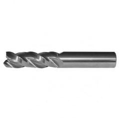 1/4x1/4x1/2x2-1/2 .060R 3FL Carbide End Mill-Round Shank-Uncoated - USA Tool & Supply