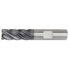 1/2x1/2x1-1/4x3 .090R 5FL Carbide End Mill-Weldon Shank-AlTiN - USA Tool & Supply