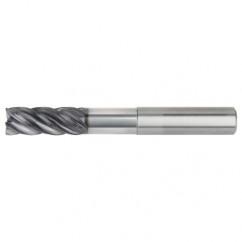 1/2x1/2x1-1/4x2-1/4x4 .030R 5FL Carbide End Mill-Weldon Shank-AlTiN - USA Tool & Supply