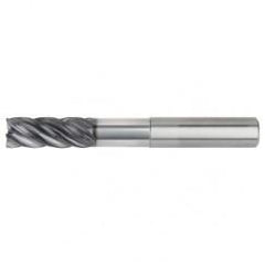 1/2x1/2x1-1/4x2-1/4x4 .030R 5FL Carbide End Mill-Weldon Shank-AlTiN - USA Tool & Supply