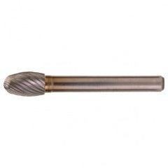 SE-5 Standard Cut Solid Carbide Bur-Egg Shape - USA Tool & Supply