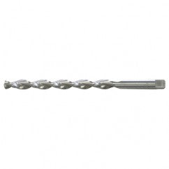 #15 RHS / RHC HSS 135 Degree Notched Point Deep Hole Parabolic Taper Length Drill - Bright - USA Tool & Supply