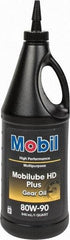 Mobil - 0.25 Gal Bottle, Gear Oil - 14.8 St Viscosity at 100°C, 141 St Viscosity at 40°C - USA Tool & Supply