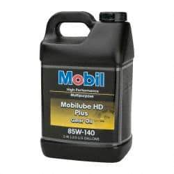 Mobil - 2.5 Gal Bottle, Gear Oil - 26.6 St Viscosity at 100°C, 260 St Viscosity at 40°C - USA Tool & Supply