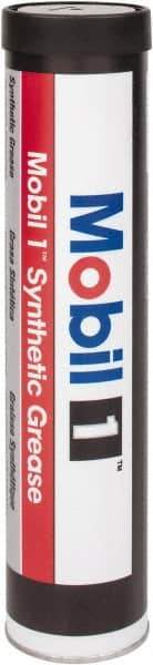 Mobil - 13.4 oz Cartridge Synthetic General Purpose Grease - Red, 302°F Max Temp, NLGIG 2, - USA Tool & Supply