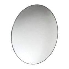 PRO-SAFE - Indoor Round Convex Safety, Traffic & Inspection Mirrors - Acrylic Lens, Laminated Hardboard Backing, 26" Diam x 2-1/2" High, 28' Max Covered Distance - USA Tool & Supply