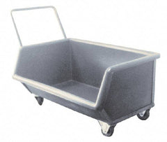 Bayhead Products - 1,000 Lb Load Capacity, 9.3 Cu Ft, Polyethylene Chip Truck - 27" Wide x 46" Long x 23-1/2" High - USA Tool & Supply
