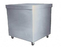 Bayhead Products - 1,000 Lb Load Capacity, Polyethylene Rolling Covered Container - 28" Wide x 30" Long x 30" High - USA Tool & Supply