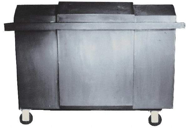 Bayhead Products - 1,000 Lb Load Capacity, Polyethylene Rolling Covered Container - 32" Wide x 48" Long x 30" High - USA Tool & Supply