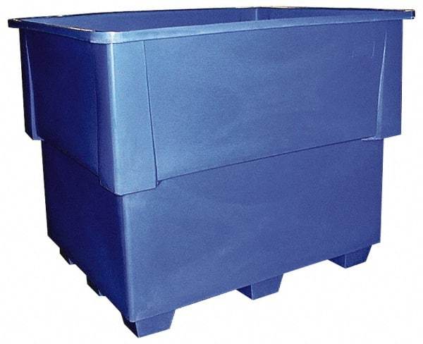 Bayhead Products - 52" Long x 42" Wide x 42" High Polyethylene Pallet Bulk Container Stackable, 4-Way Fork Entry - 1,000 Lb. Load Capacity - USA Tool & Supply