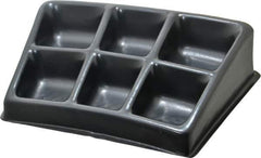 Bayhead Products - 12-1/2" Wide x 3" High x 8-1/2" Deep, Small Parts Assembly Tray - Plastic Frame, 6 Compartments, 3" Wide x 2-1/2" Deep Bin - USA Tool & Supply