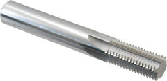 Scientific Cutting Tools - 5/8-16 Thread, 1/2" Shank Diam, Bright Coating, Solid Carbide Straight Flute Thread Mill - 6 Flutes, 3-1/2" OAL, 5/8" Min Noml Diameter - USA Tool & Supply