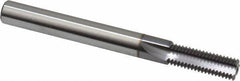 Scientific Cutting Tools - 5/16-28 Thread, 1/4" Shank Diam, TiCN Coating, Powdered Metal Straight Flute Thread Mill - 3 Flutes, 2-1/2" OAL, 5/16" Min Noml Diameter - USA Tool & Supply