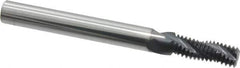 Scientific Cutting Tools - 5/16-24 UNF, 0.235" Cutting Diam, 3 Flute, Solid Carbide Helical Flute Thread Mill - Internal/External Thread, 0.684" LOC, 2-1/2" OAL, 1/4" Shank Diam - USA Tool & Supply