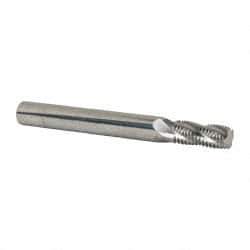 Scientific Cutting Tools - 7/16-20 UNF, 0.345" Cutting Diam, 4 Flute, Solid Carbide Helical Flute Thread Mill - Internal/External Thread, 0.82" LOC, 3-1/2" OAL, 3/8" Shank Diam - USA Tool & Supply