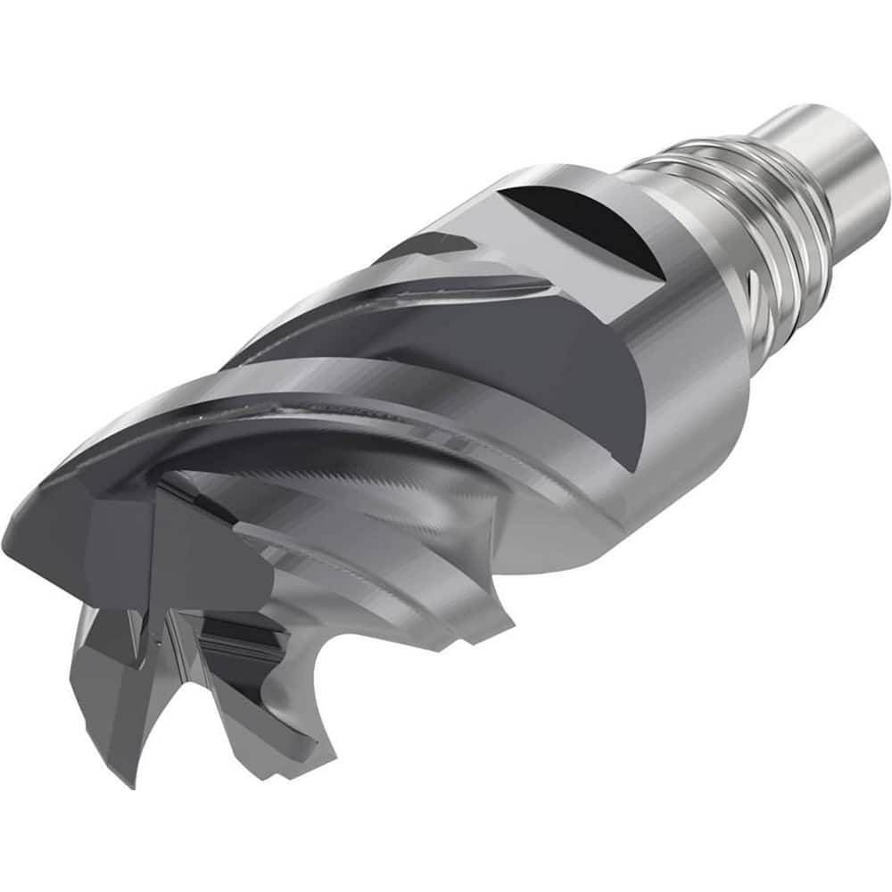 Corner Radius & Corner Chamfer End Mill Heads; Mill Diameter (mm): 12.00; Mill Diameter (Decimal Inch): 0.4724; Length of Cut (mm): 14.4000; Connection Type: E12; Overall Length (mm): 35.9000; Centercutting: Yes; Corner Radius (mm): 1.00; Minimum Helix An