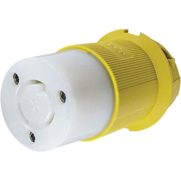 Hubbell Wiring Device-Kellems - 125V 20A NEMA L5-20R Marine Twist Lock Connector - USA Tool & Supply