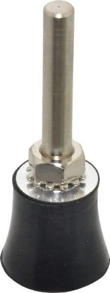 Value Collection - 1" Diam Quick-Change Type S Disc Backing Pad - 1/4" Shank Diam, Medium Density, 30,000 RPM, Screw On Compatible - USA Tool & Supply