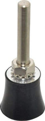 Value Collection - 1" Diam Quick-Change Type S Disc Backing Pad - 1/4" Shank Diam, Medium Density, 30,000 RPM, Screw On Compatible - USA Tool & Supply