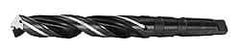 General Chipbreaker - 15/16", 3MT 130° Point High Speed Steel Taper Shank Drill Bit - Oxide Finish, 6-1/4" Flute Length, 11" OAL, Chipbreaker Flute, Through Coolant - USA Tool & Supply