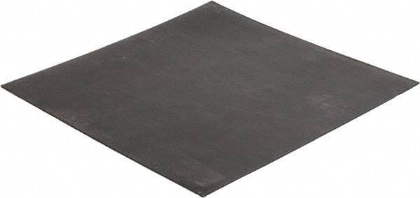 Made in USA - 12" Long, 12" Wide, 1/16" Thick, Buna-N Rubber Foam Sheet - 50 to 60 Durometer, Black, -20 to 180°F, 2,500 psi Tensile Strength, Adhesive Backing, Stock Length - USA Tool & Supply