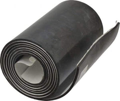 Made in USA - 60" Long, 6" Wide, 1/8" Thick, Buna-N Rubber Foam Sheet - 50 to 60 Durometer, Black, -20 to 180°F, 2,500 psi Tensile Strength, Adhesive Backing, Stock Length - USA Tool & Supply