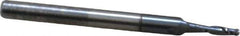 Accupro - 1.5mm Diam, 6mm LOC, 2 Flute Solid Carbide Ball End Mill - AlTiN Finish, Single End, 38mm OAL, 3mm Shank Diam, Spiral Flute - USA Tool & Supply